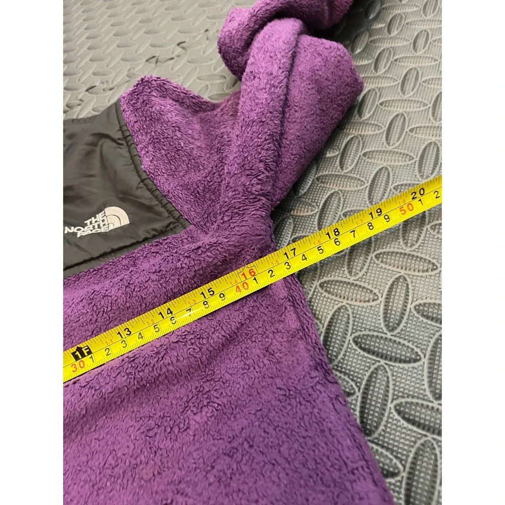 The North Face Denali Fleece Hoodie Girls M 10/12 Purple Full Zip Hooded Jacket